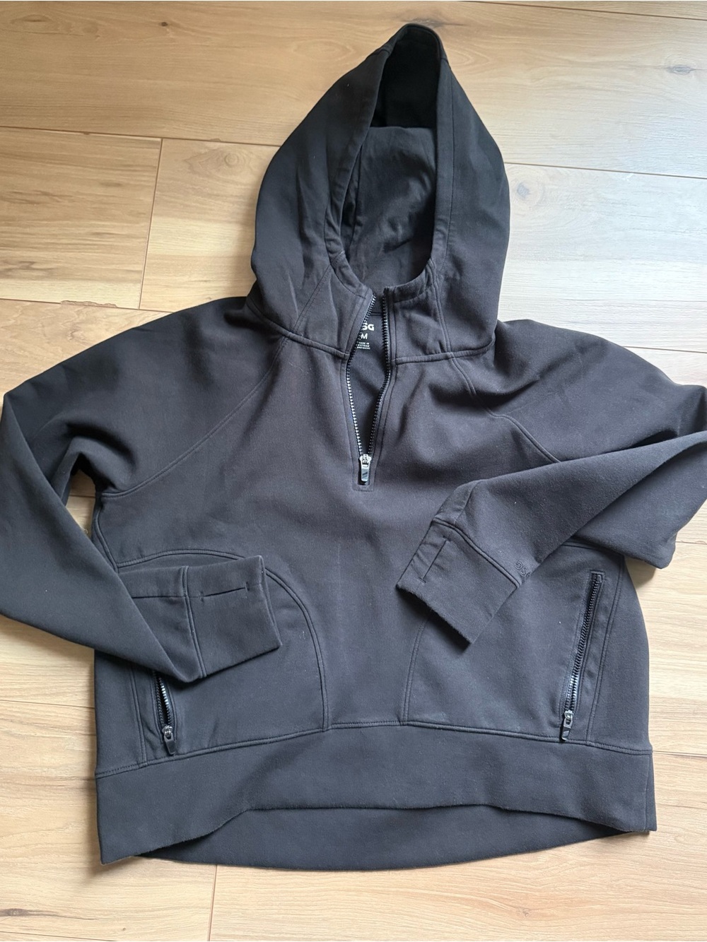 DSG Black Half-Zip Pullover Hoodie